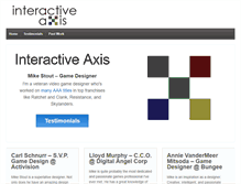 Tablet Screenshot of interactiveaxis.com